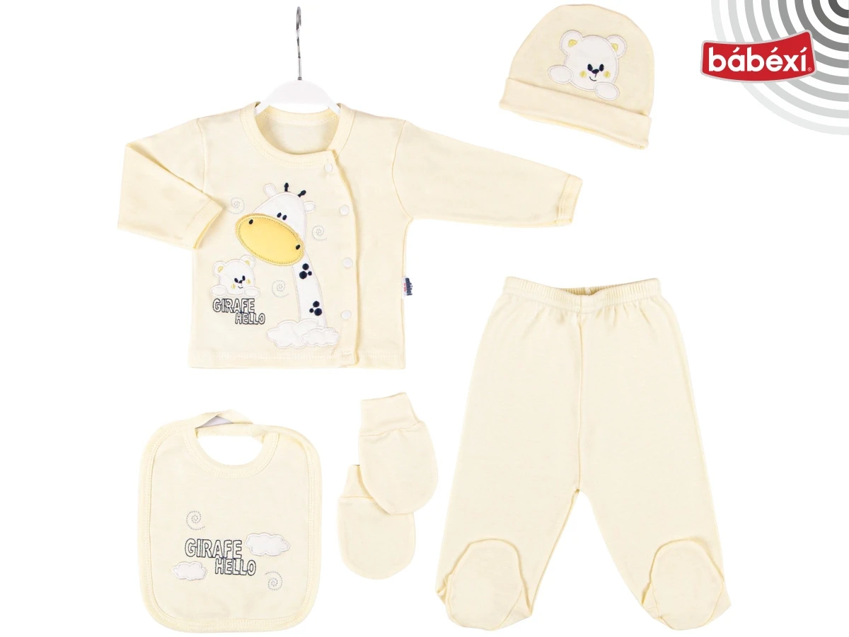 Giraffe 5-Piece Boxed Bodysuit Set