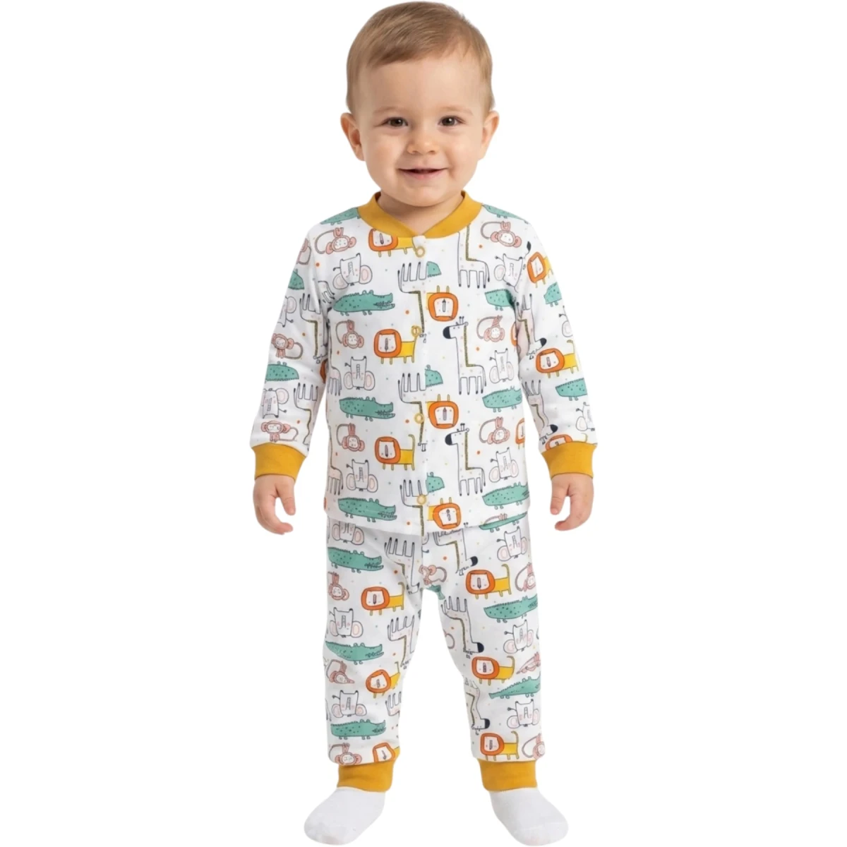Hayvanlar Alemi Çıtçıtlı Pijama