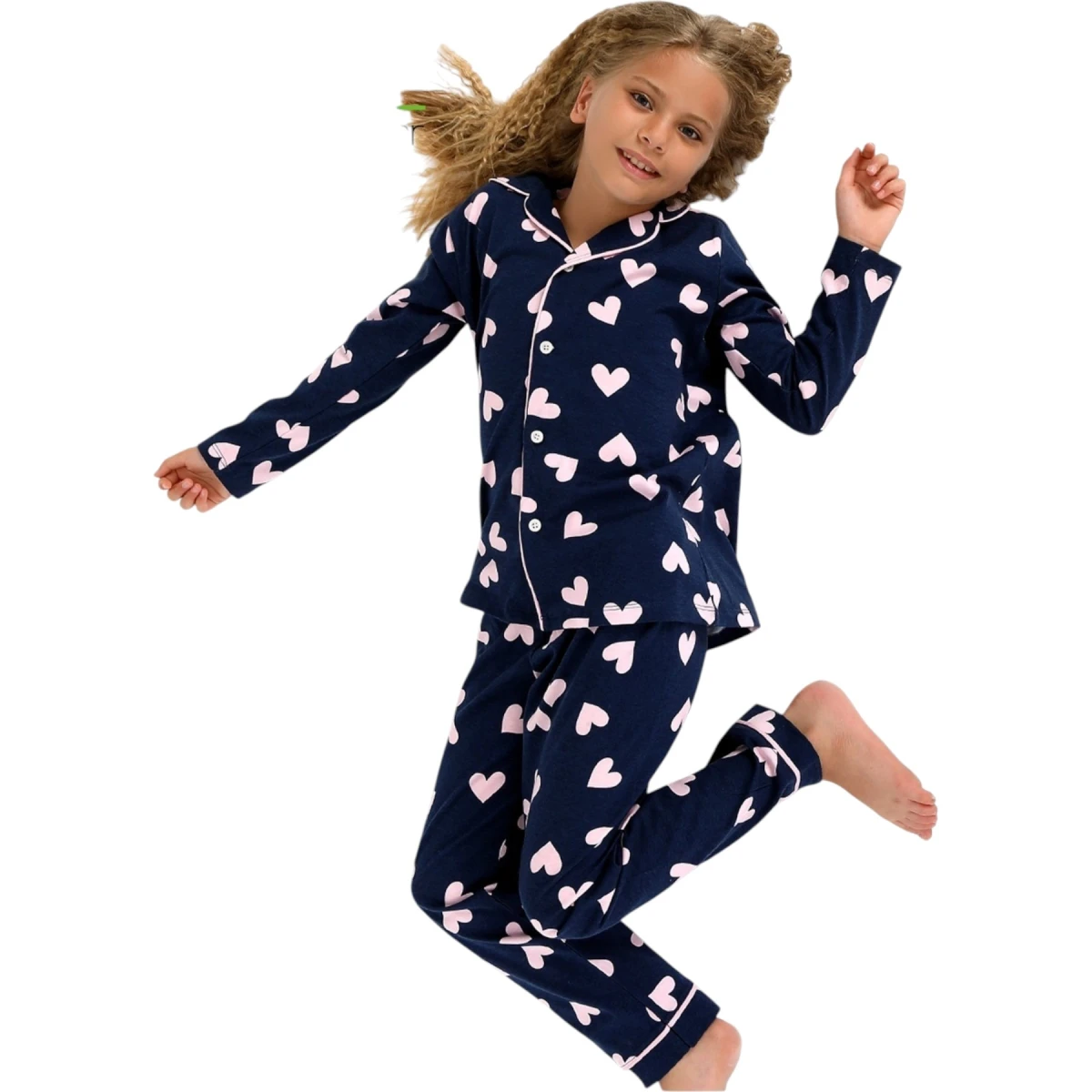 Heartie Düğmeli Pijama