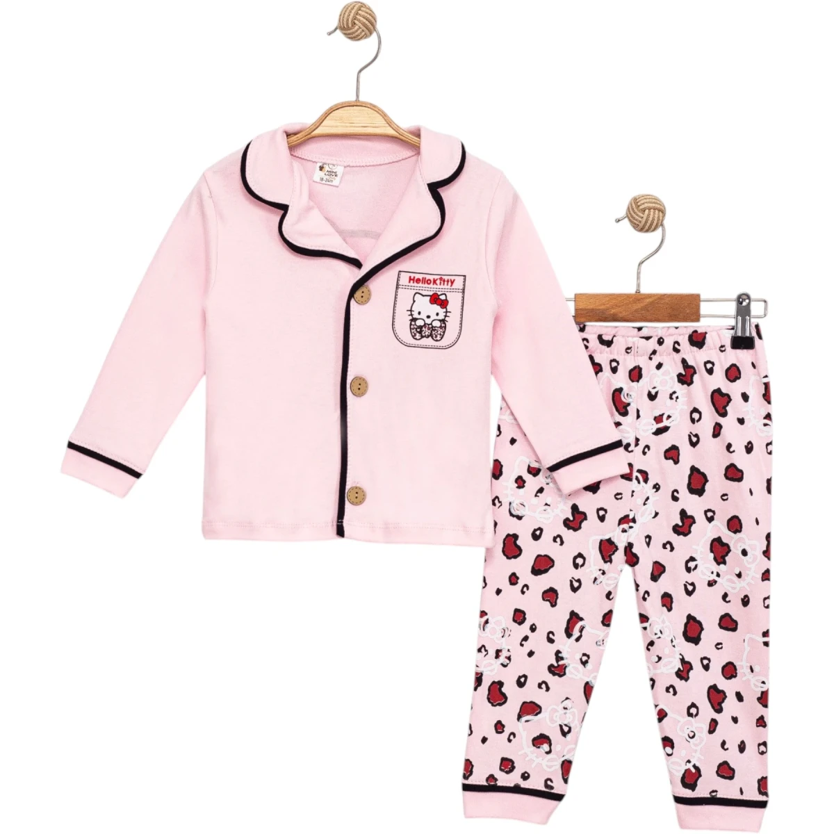 Hello Kitty Uzun Kollu Pijama Takım