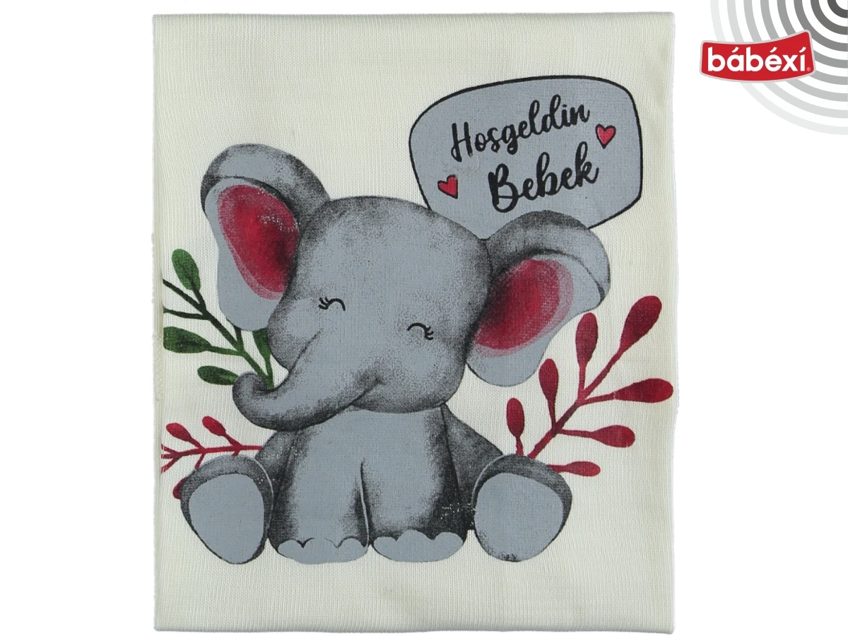 Hoşgeldin Bebek Baskılı Triko Battaniye