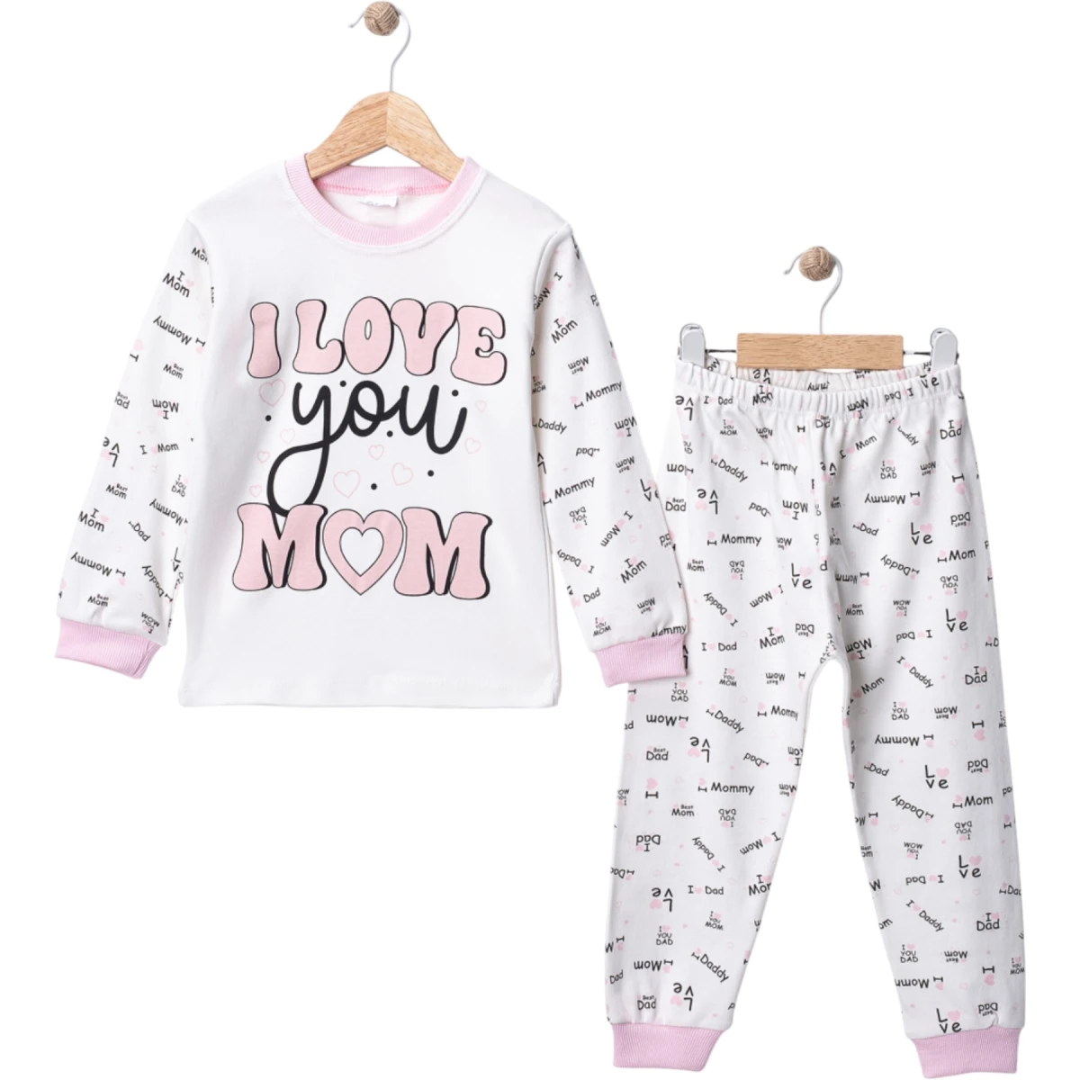 I Love You Mom Pijama Takım