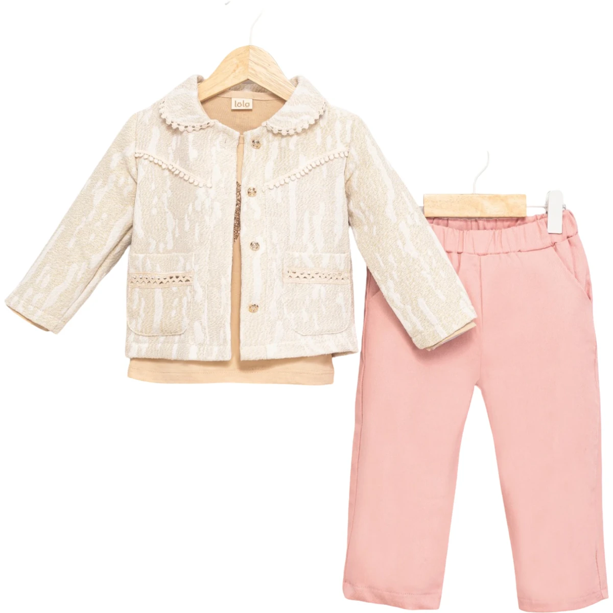Jacquard Jacket 3-Piece Set