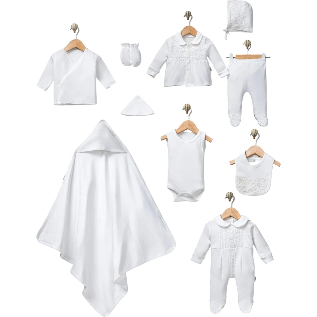 Kare Dantelli Onlu Set