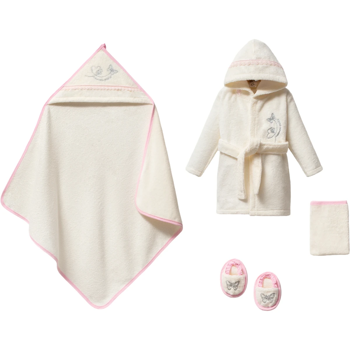 Kelebek Bornoz Set