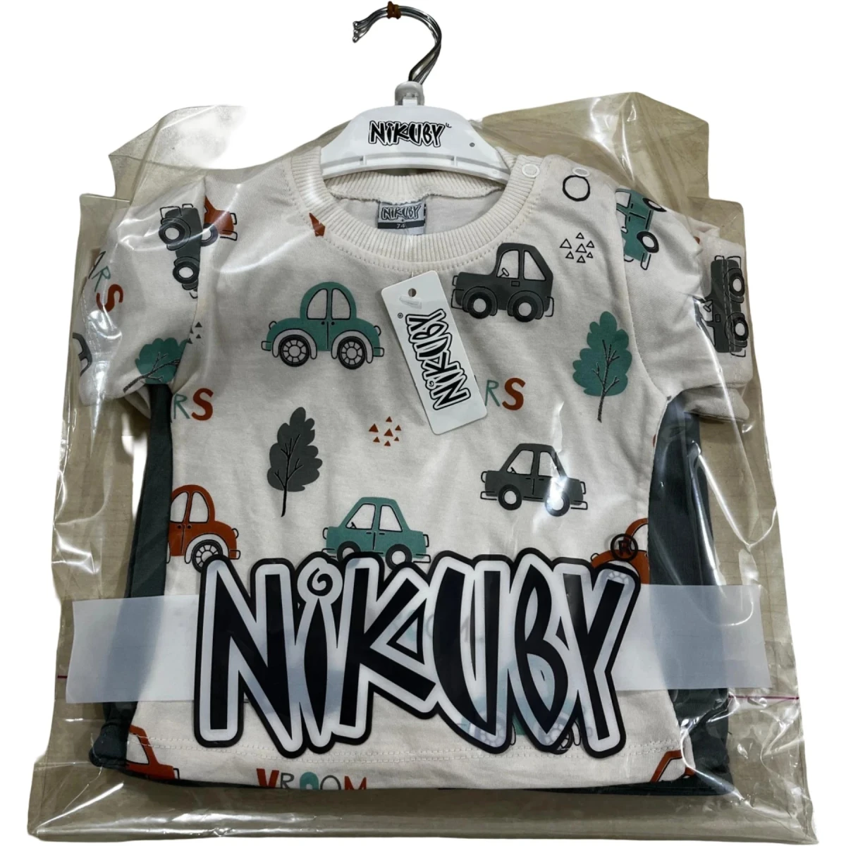 Short Sleeve Car Print Set