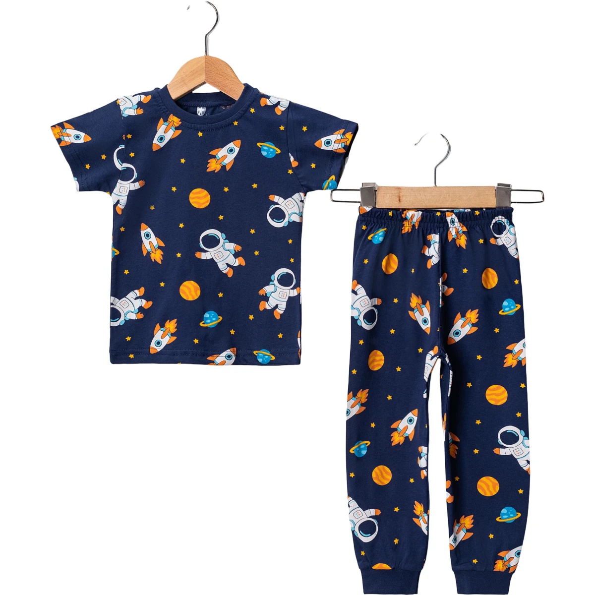 Kısa Kol Astronot Süprem Pijama 3 Yaş - 6 Yaş