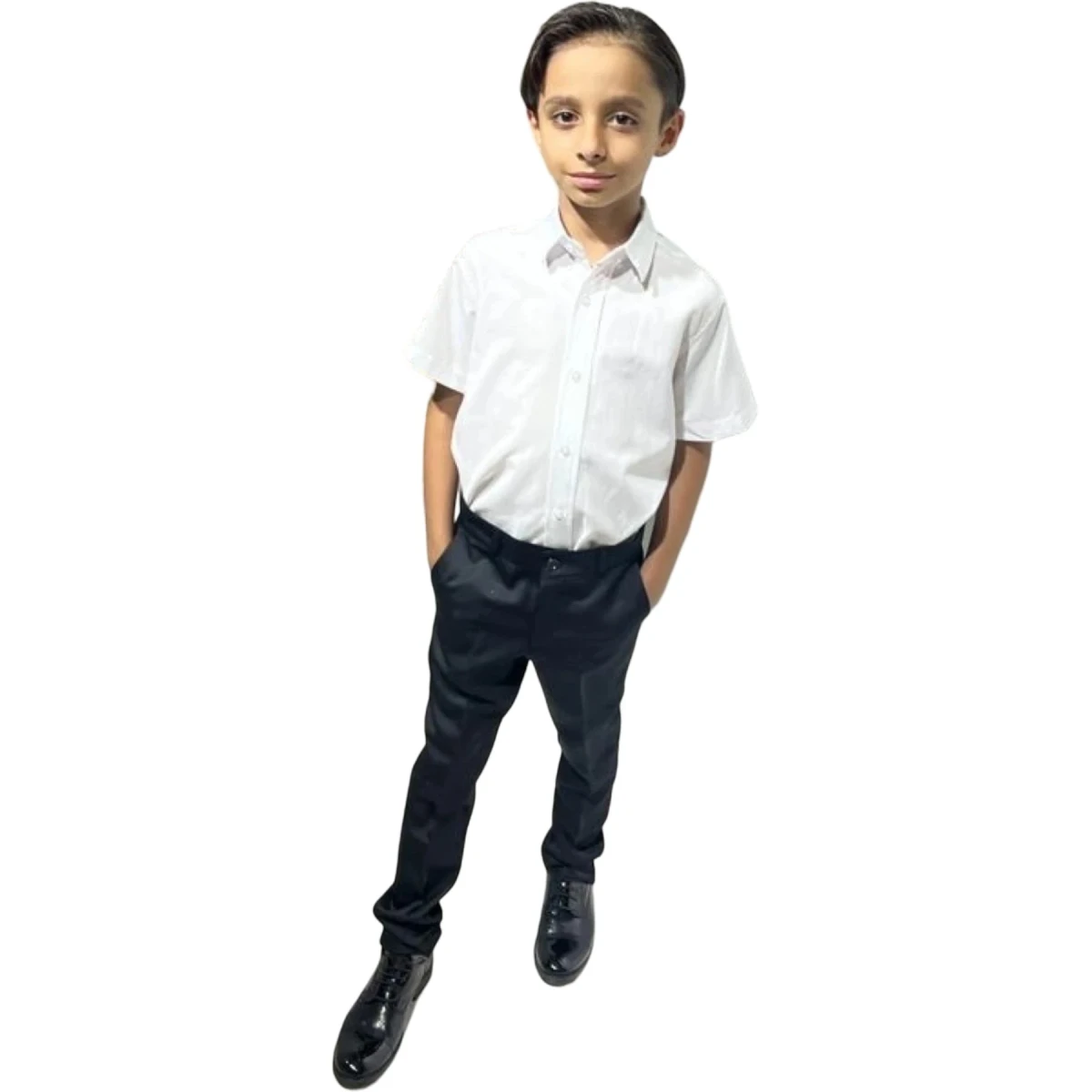 Short-Sleeve White Shirt