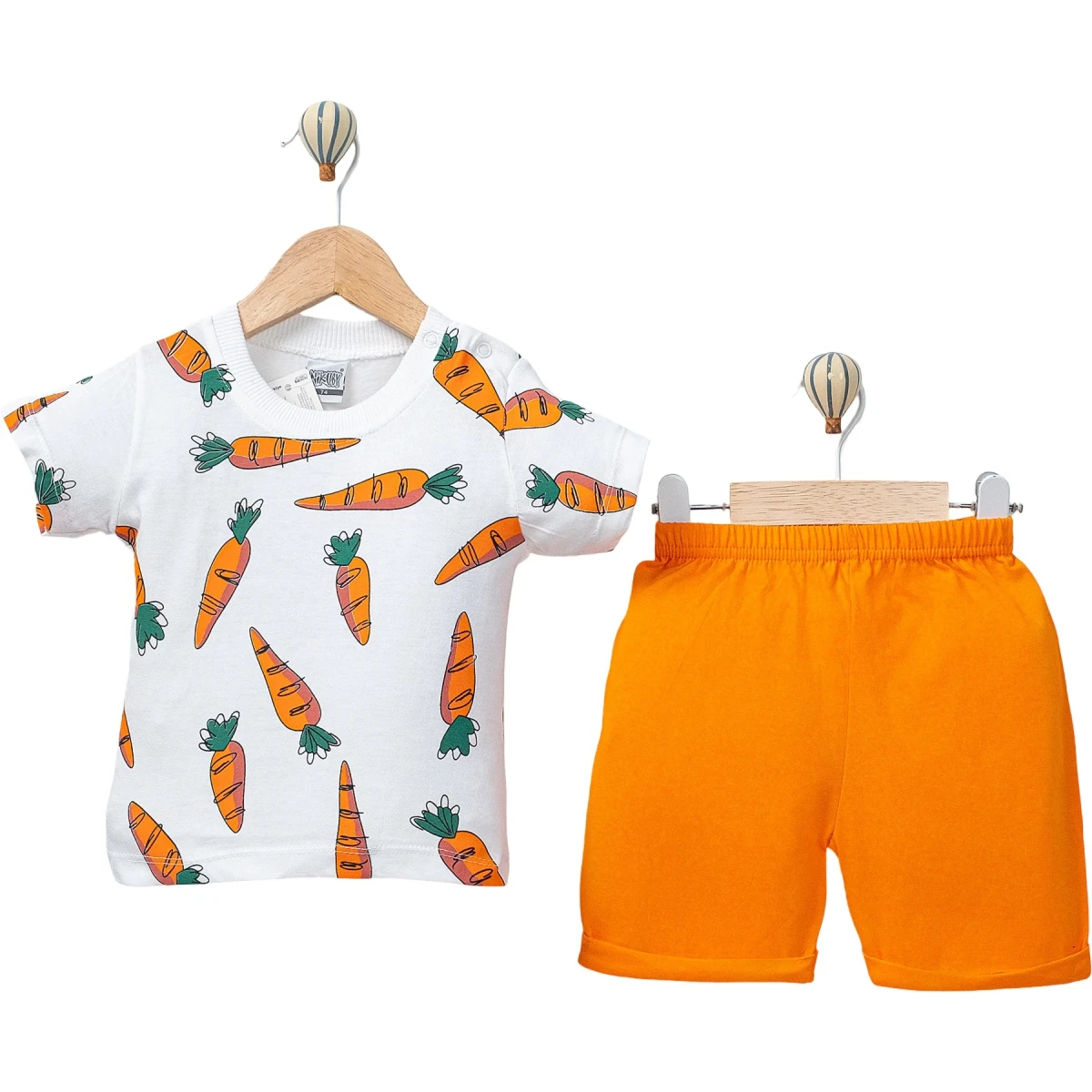 Short Sleeve Carrot Print Set