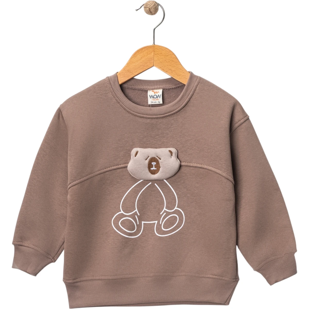 Kışlık Ayı Kafası Şişirmeli Sweat