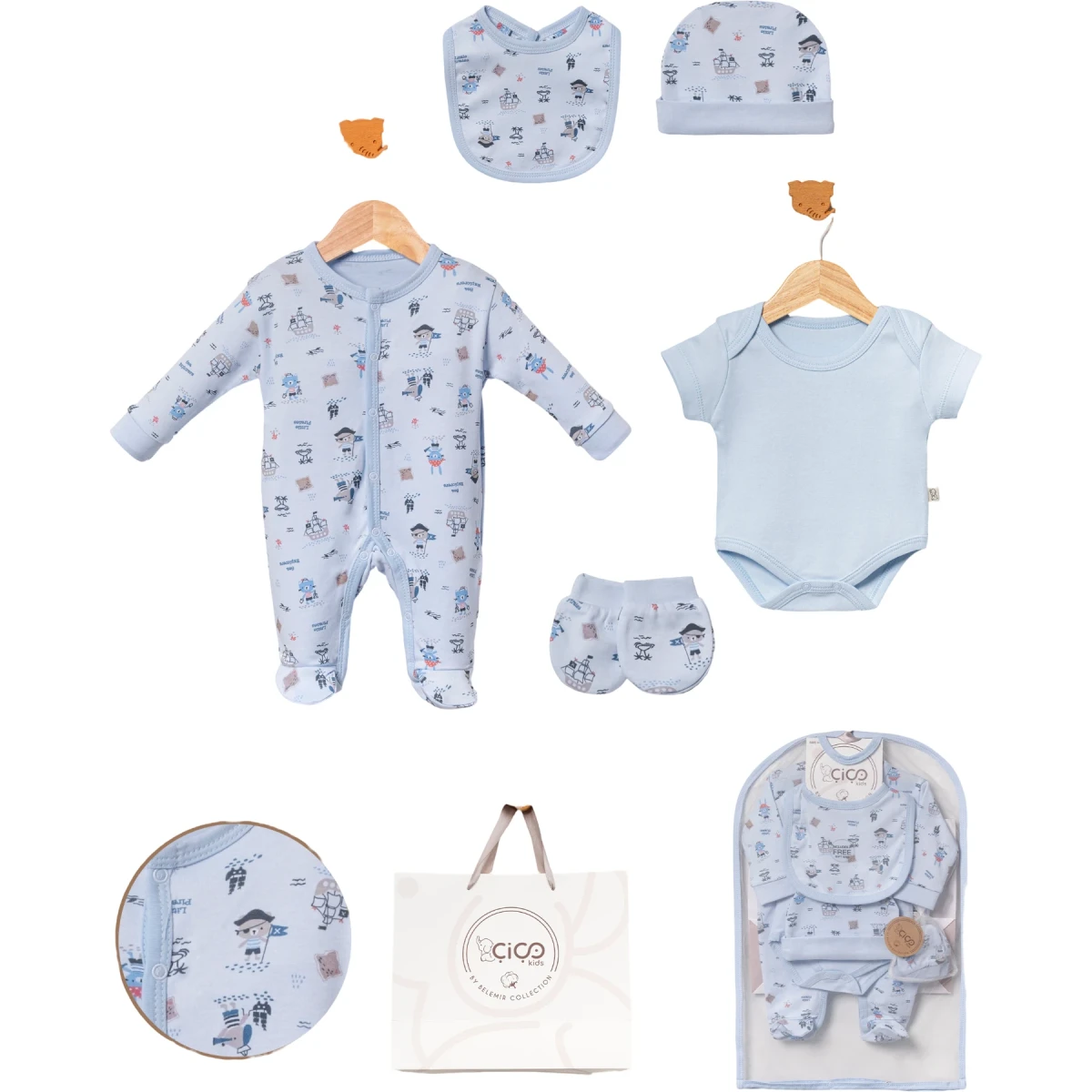 Pirate Print 5-Piece Gift Set