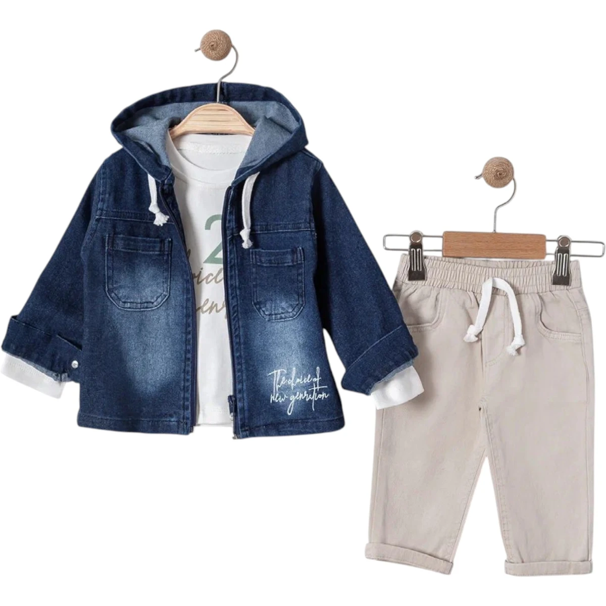 Denim Jacket-style Set