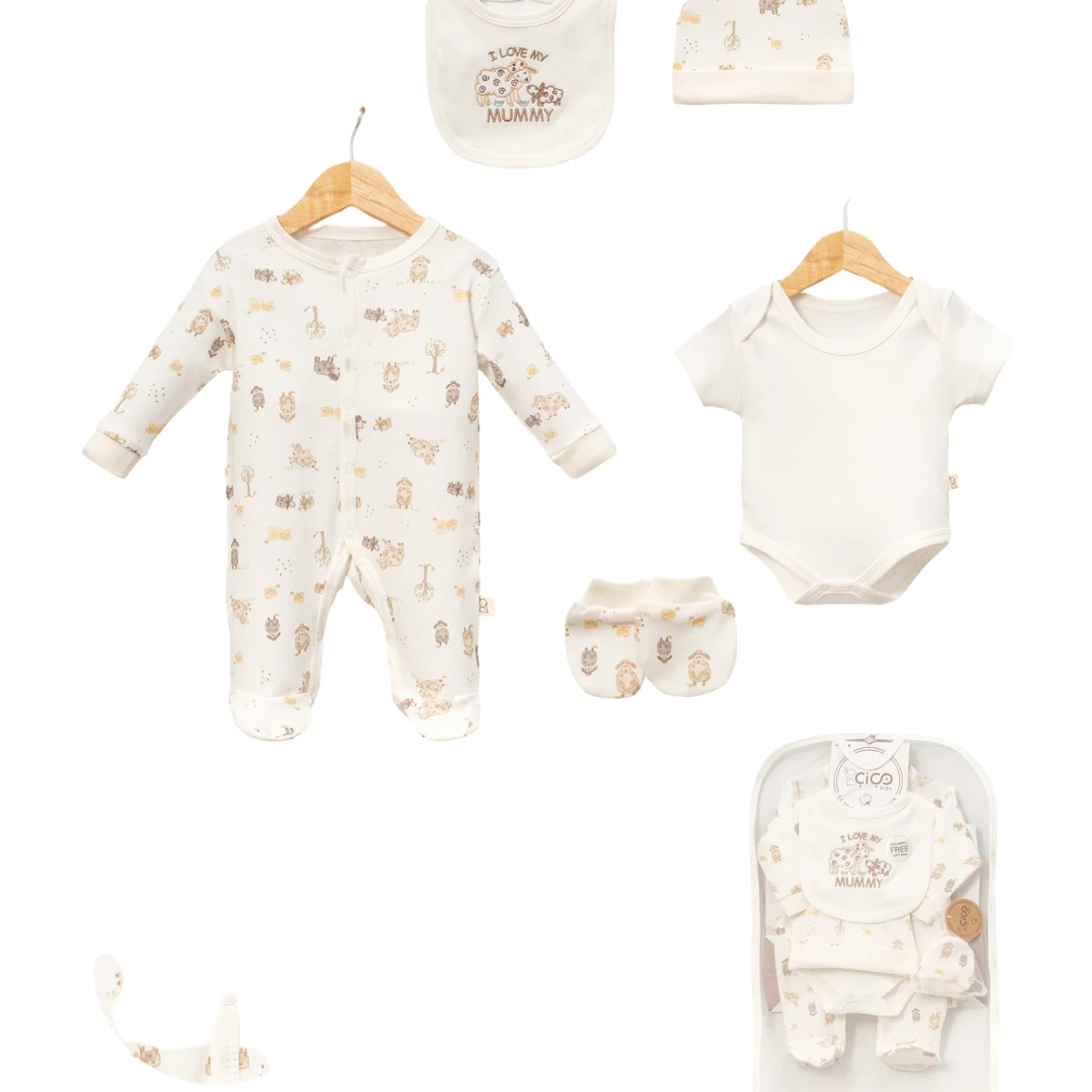 Sheep Print 5-Piece Gift Set
