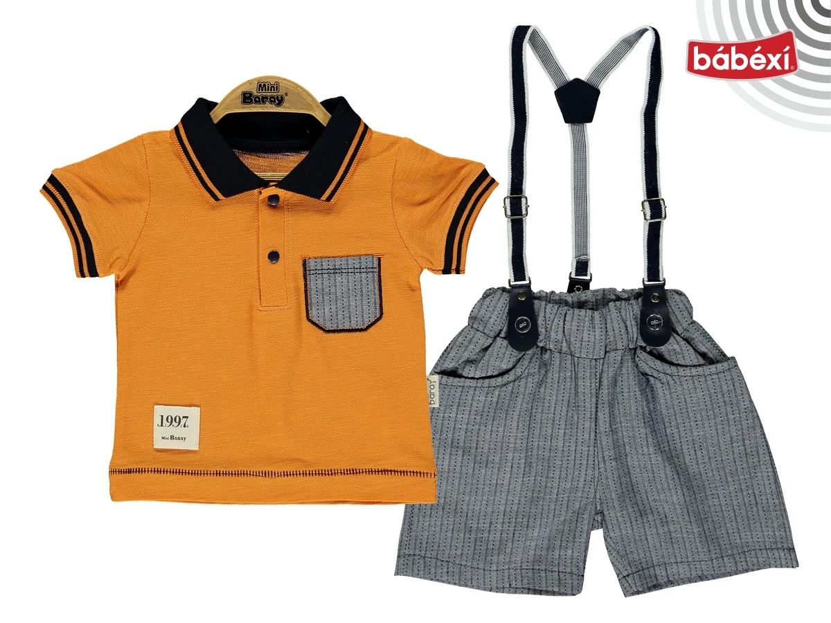 Piqué Shorts Set