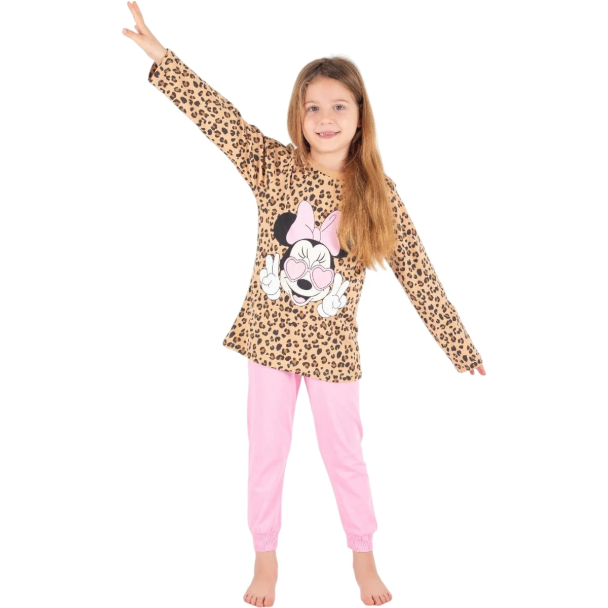 Leopar Mouse Pijama Takım