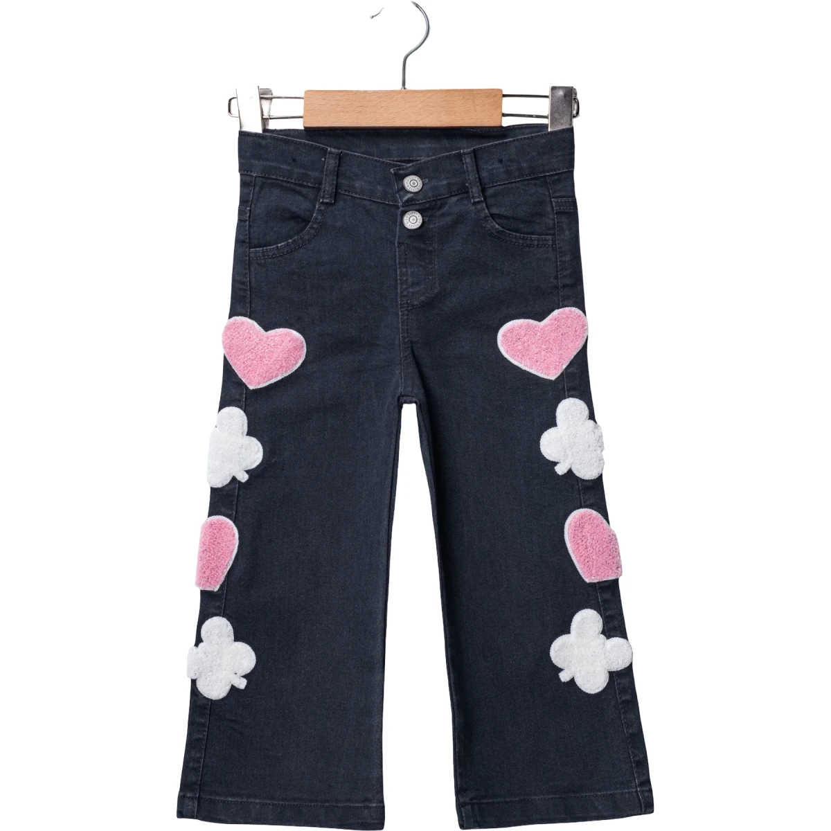 Lycra Smoke-Grey Denim Trousers