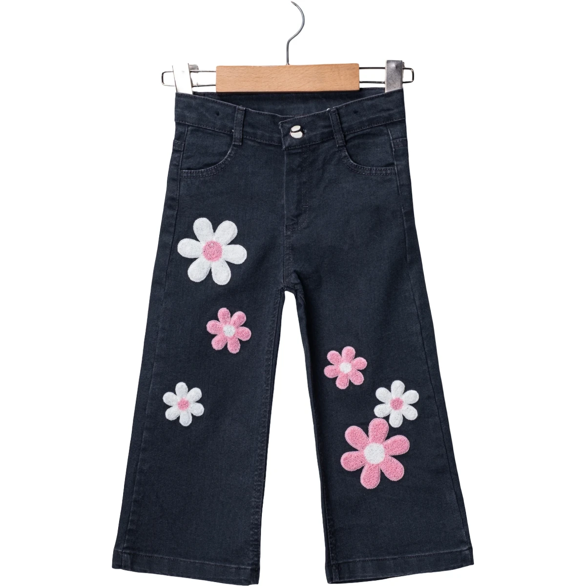 Lycra Smoke-Grey Denim Trousers
