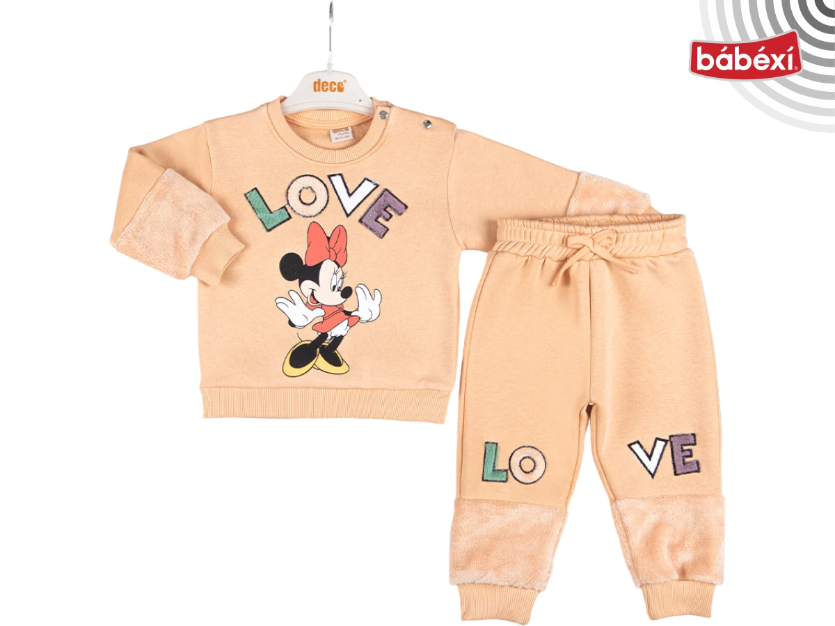 Love embroidered Mickey printed three strap set