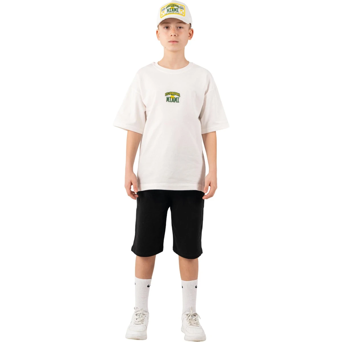 Embroidered Combed-Cotton Set