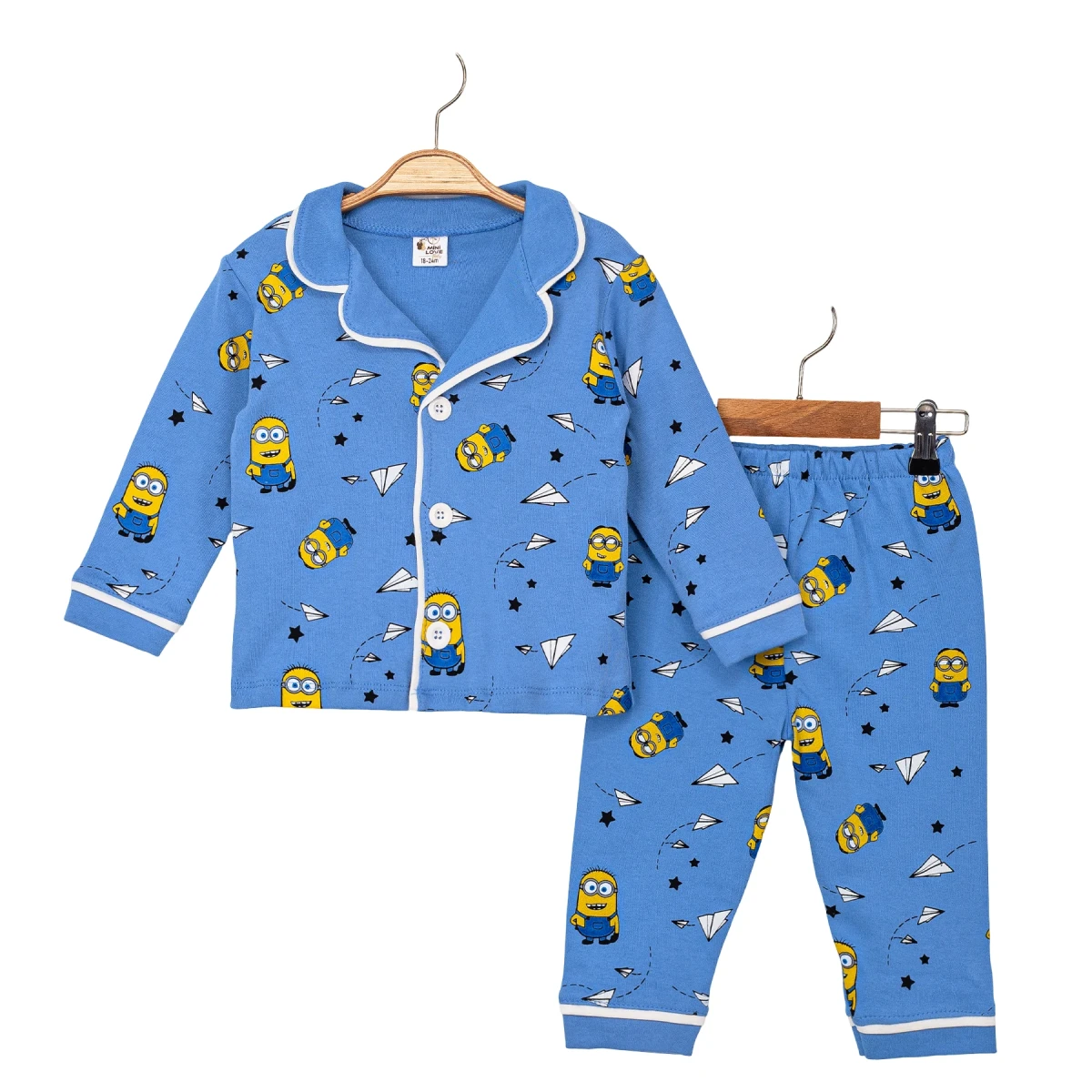 Milyonlar Baskılı Uzun Kollu Pijama Takım