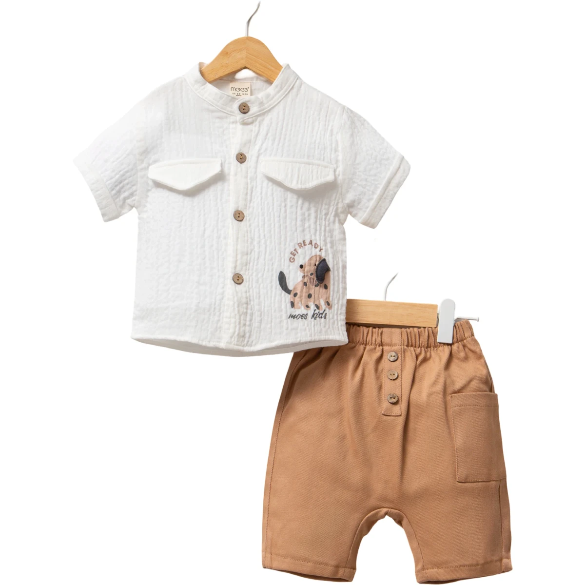 Moes Puppy-Print Two-Piece Set