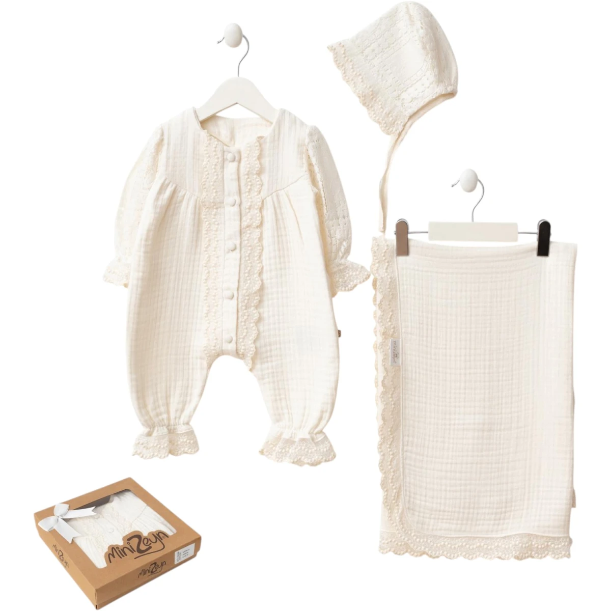 Müslin Tulumlu Kutu Set 1 Ay - 3 Ay