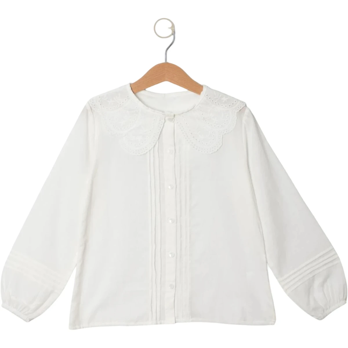 Lace Collar Voile Blouse 10Y-13Y