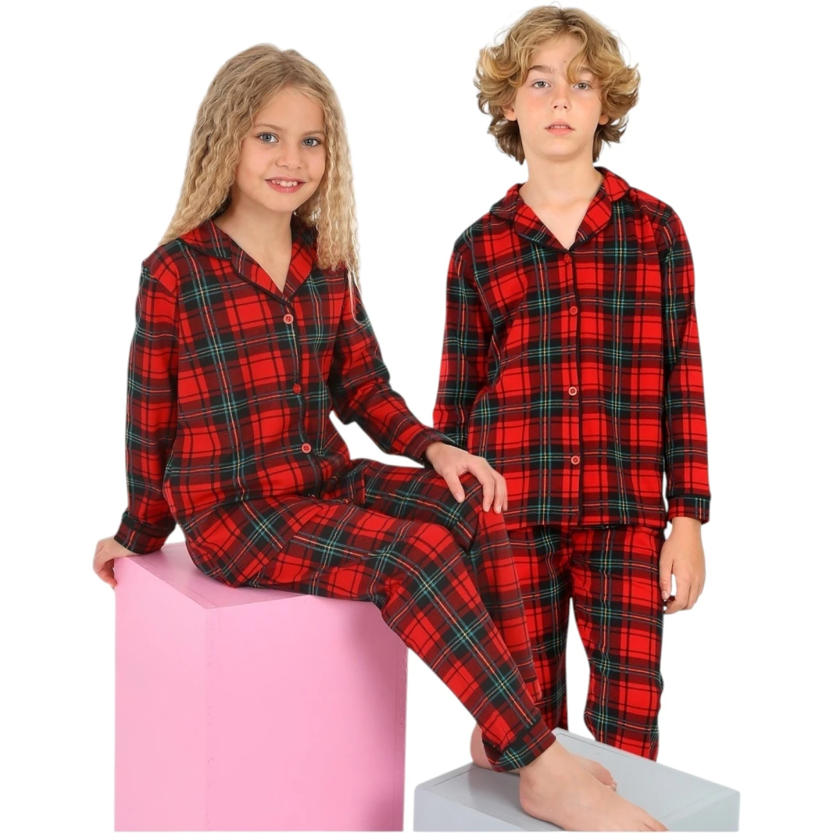 Newyear Düğmeli Pijama