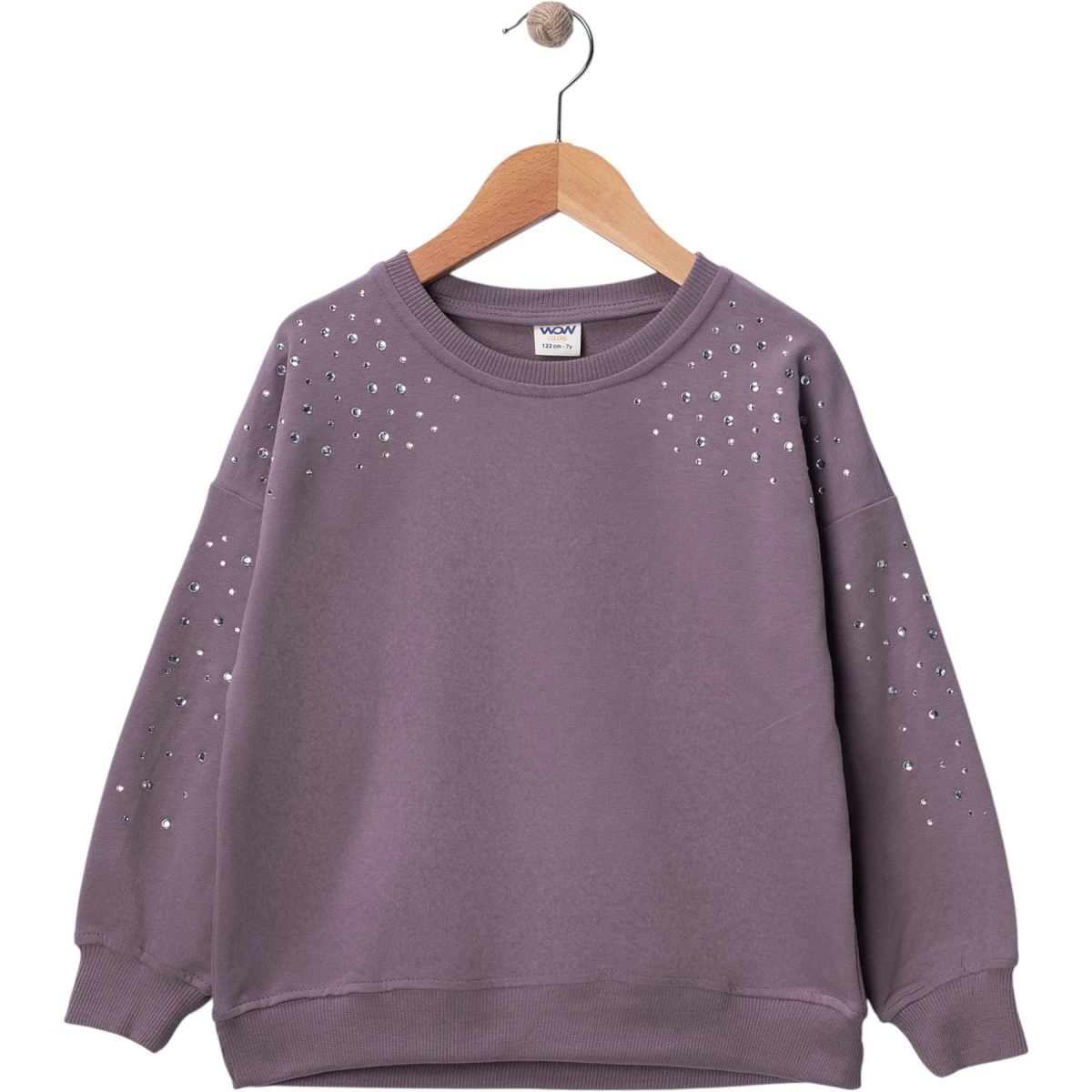 Omuz ve Kol Taşlı Sweatshirt