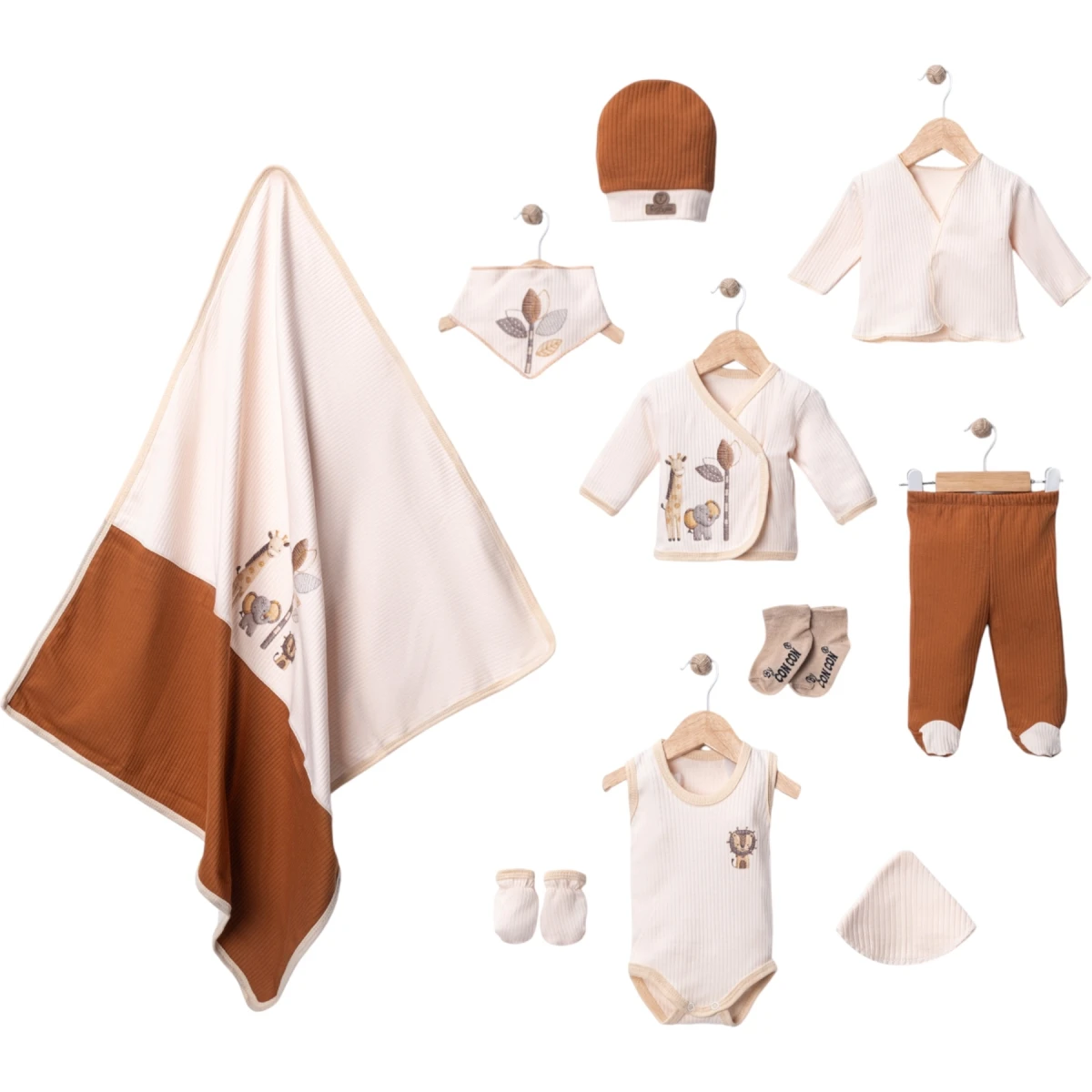 10-Piece Organic Zoo Baby Luxe Set