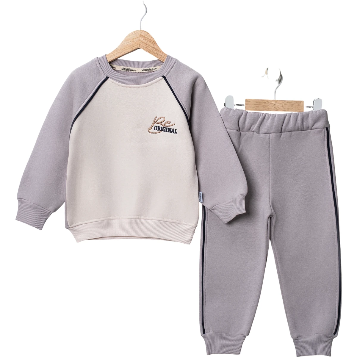 Original Embroidered Kıl Piped Raglan Sleeve Boys Set