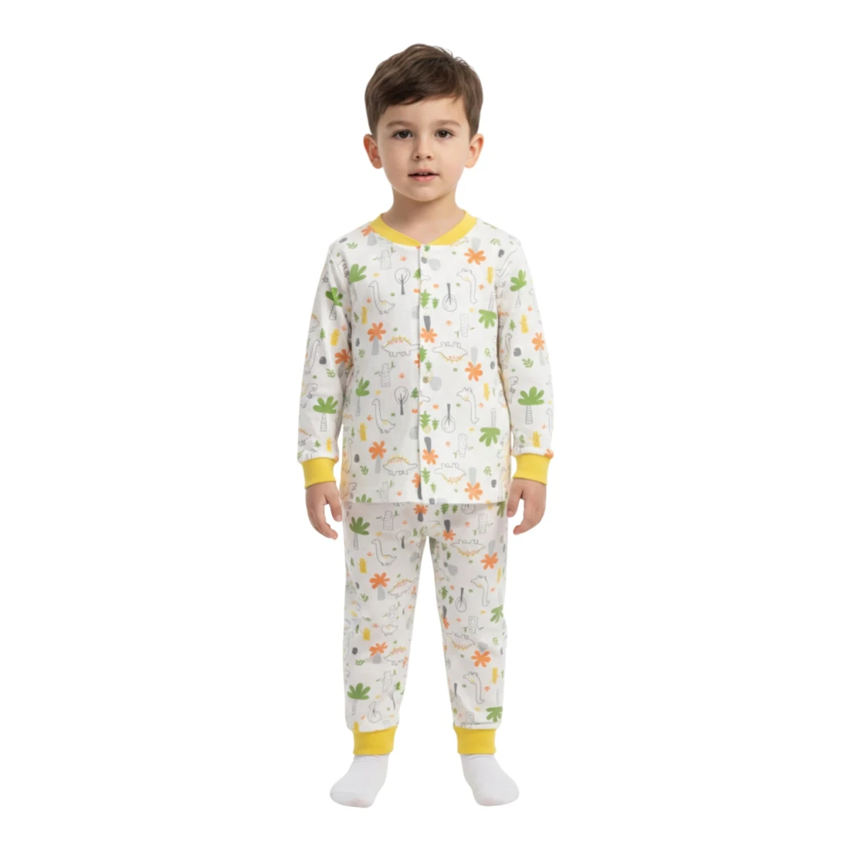 Palmiye Çıtçıtlı Pijama