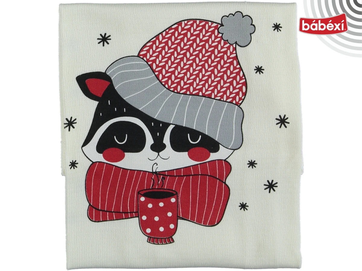 Panda Print Knit Blanket