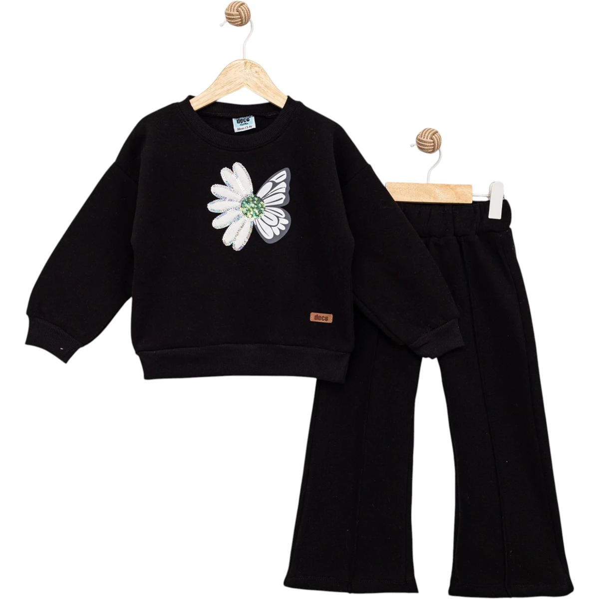 Daisy Embroidered Three-Thread Girls' Set