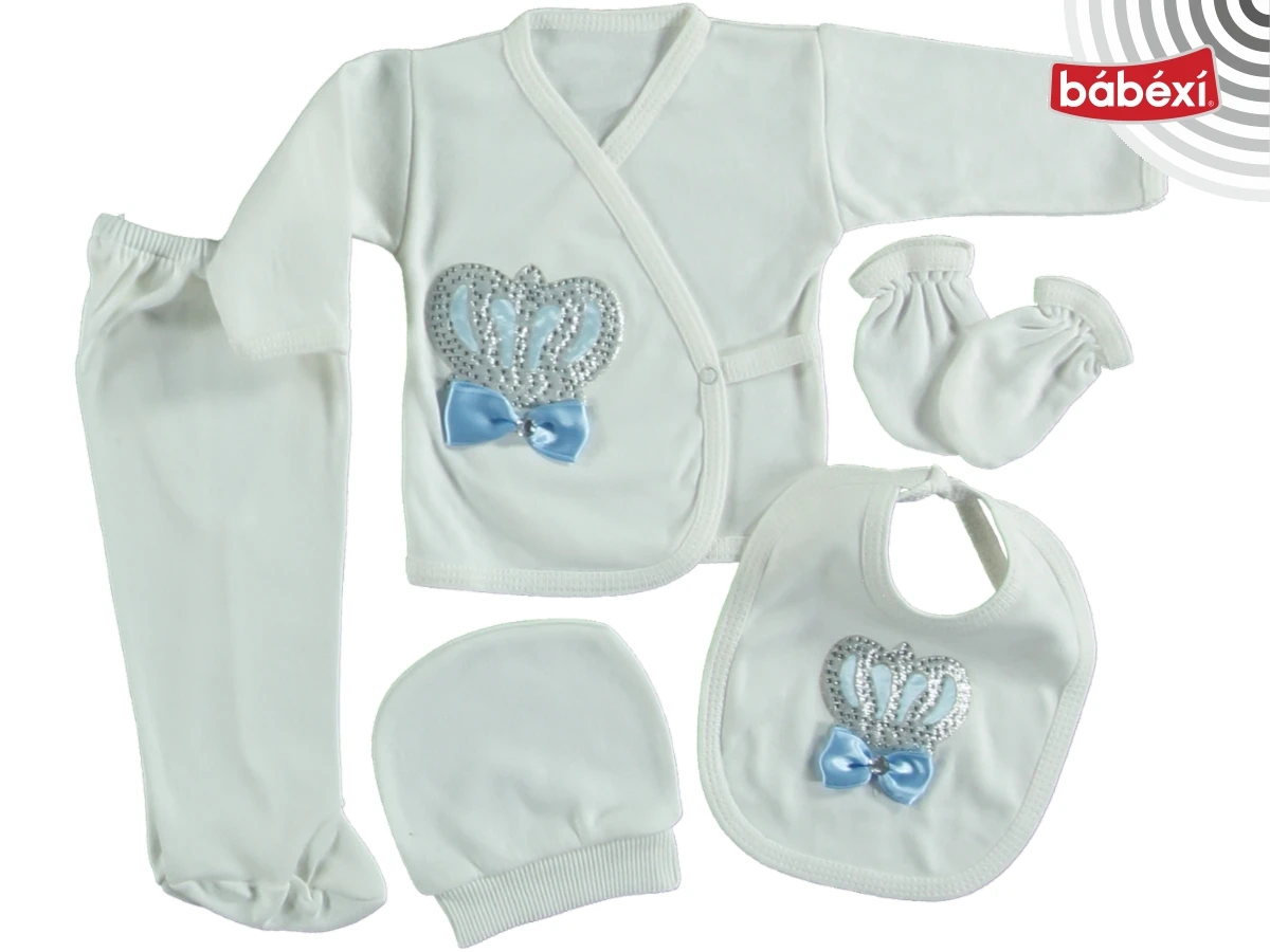combed cotton with stones 5 Li bodysuit set