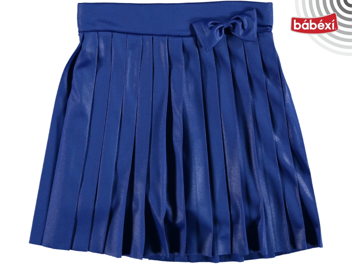 Pli̇seli̇ with bow Şortlu skirt Skirt