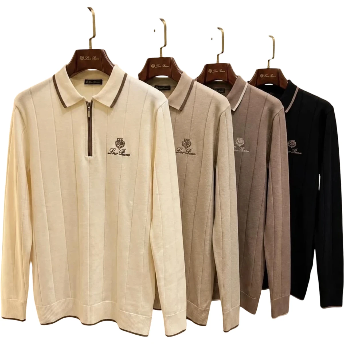 Polo Yaka Fermuarlı Sweat