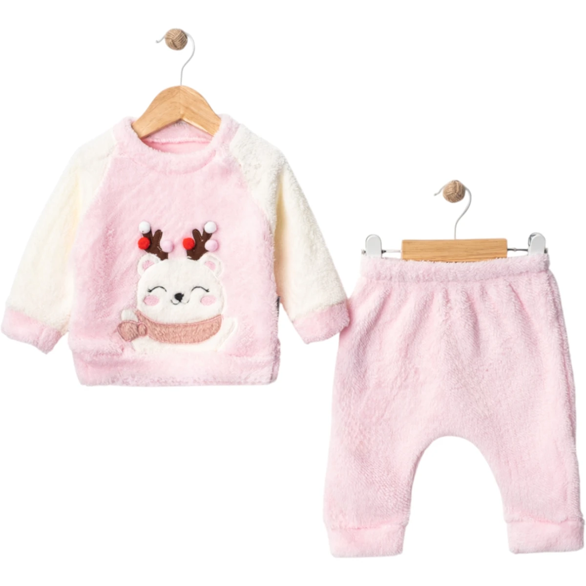 Pompom Deer 2-Piece Set for Girls