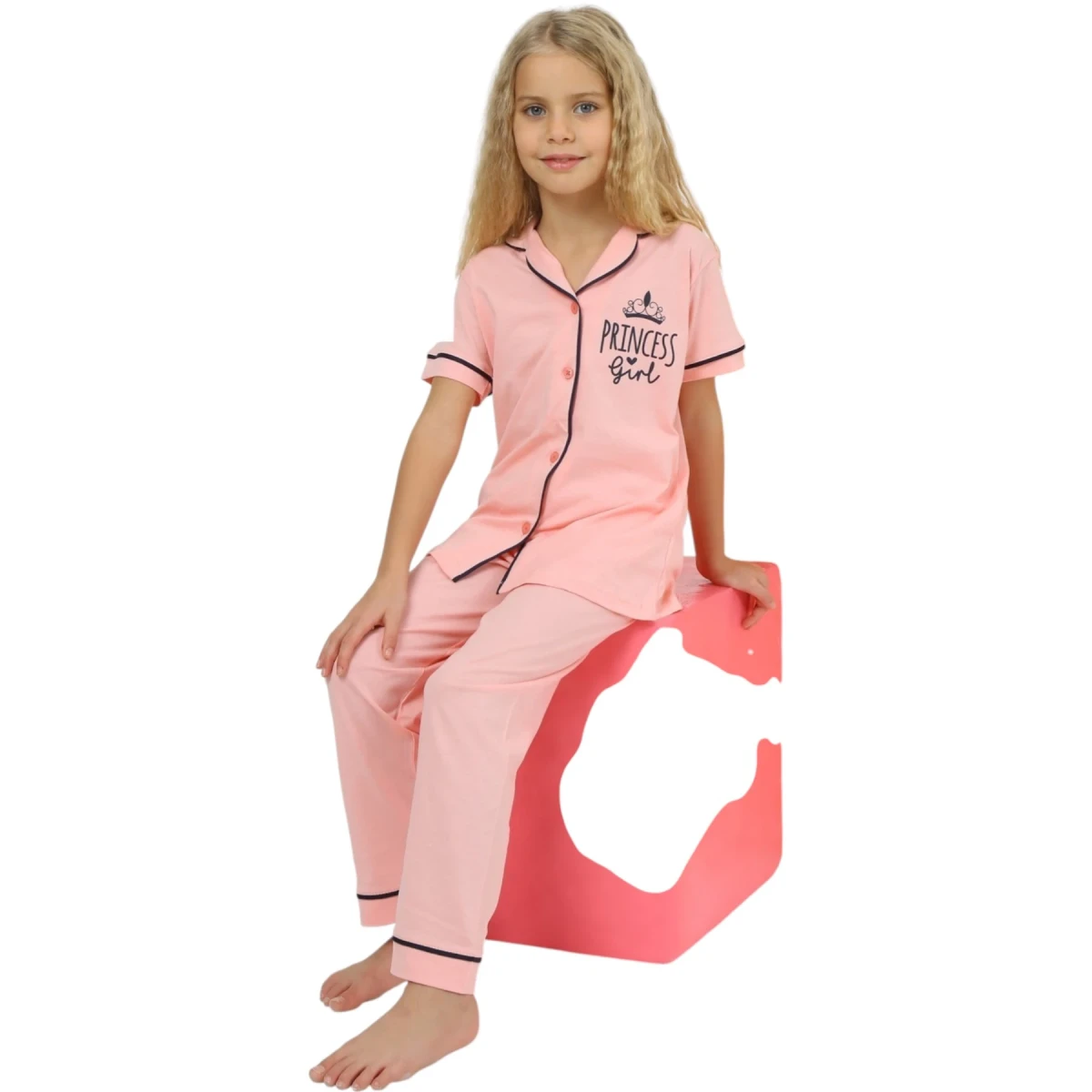 'Princess' Button-Up Pajamas