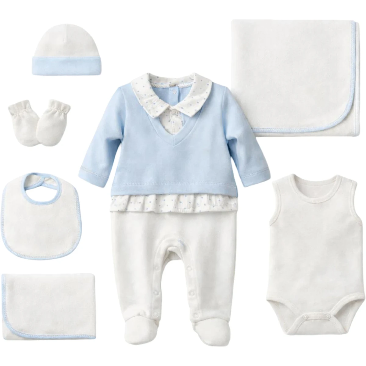 Polka Dot 7'li Layette Set