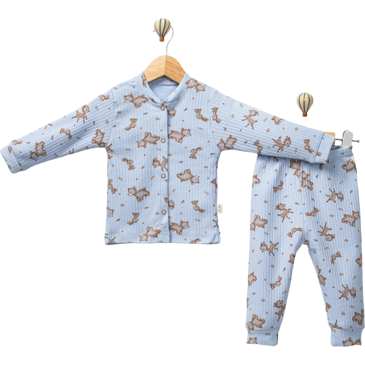 Gazelle Pattern Front Snap Set