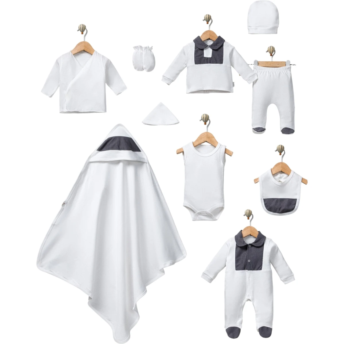 Raporlu Yakalı Onlu Set
