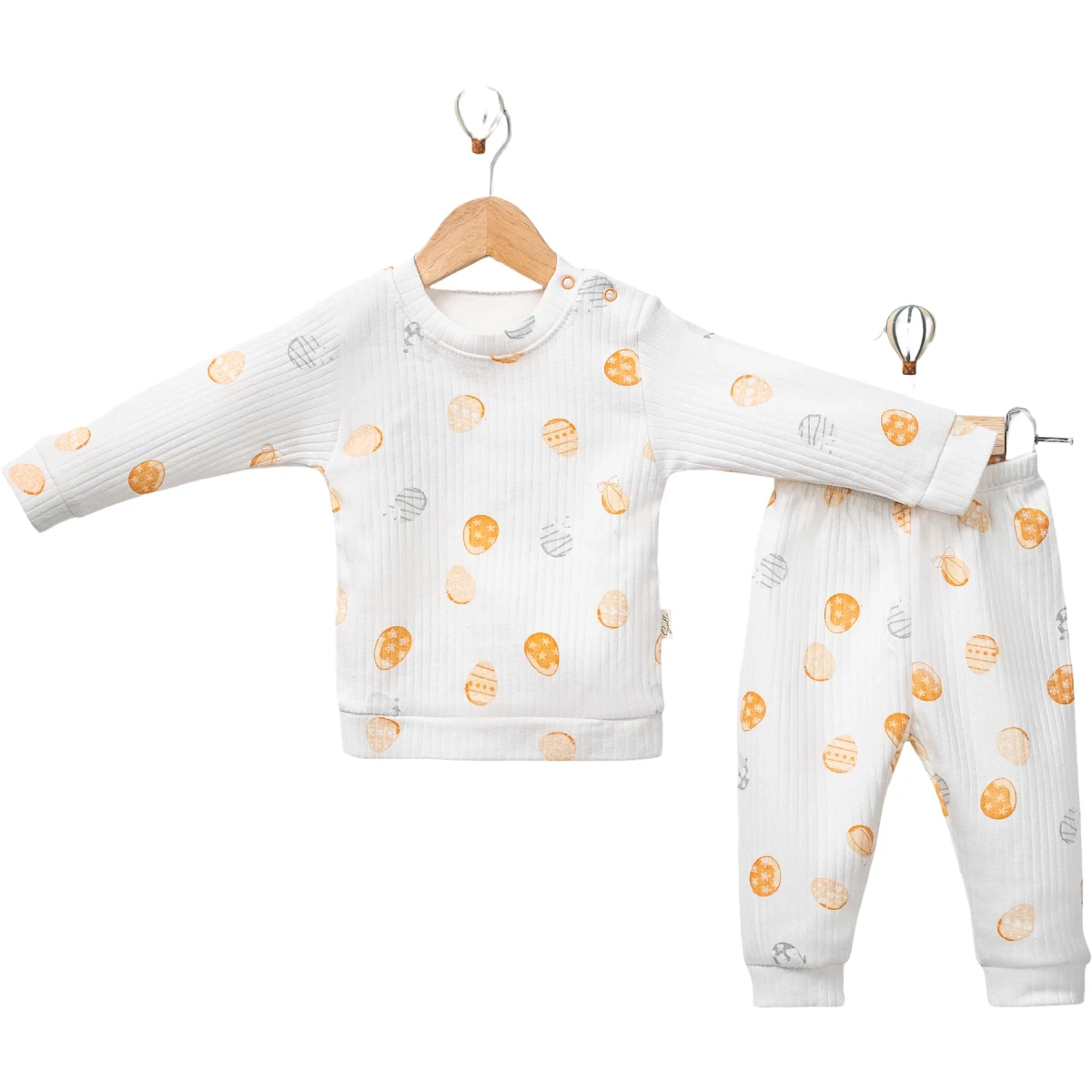 Colorful Egg Shoulder-Snap Set
