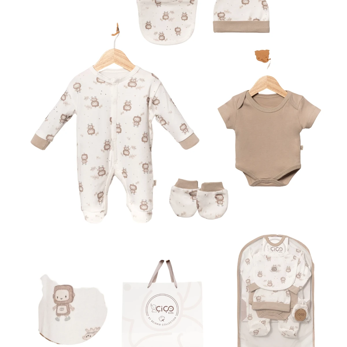 Robot Print 5-Piece Gift Set