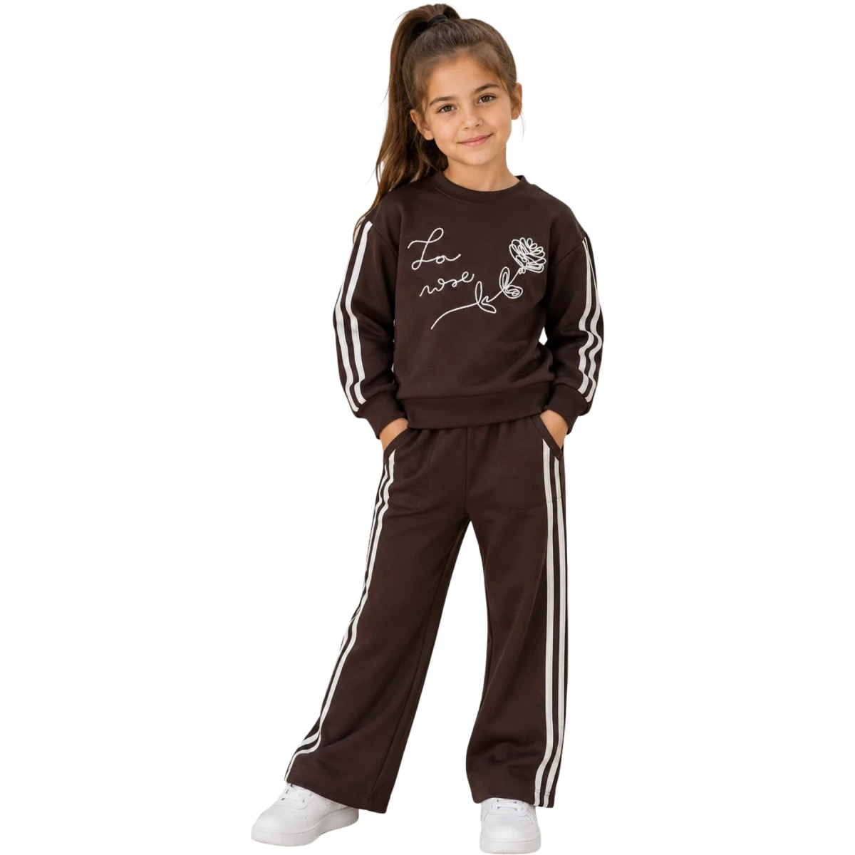 Striped-Trim Set