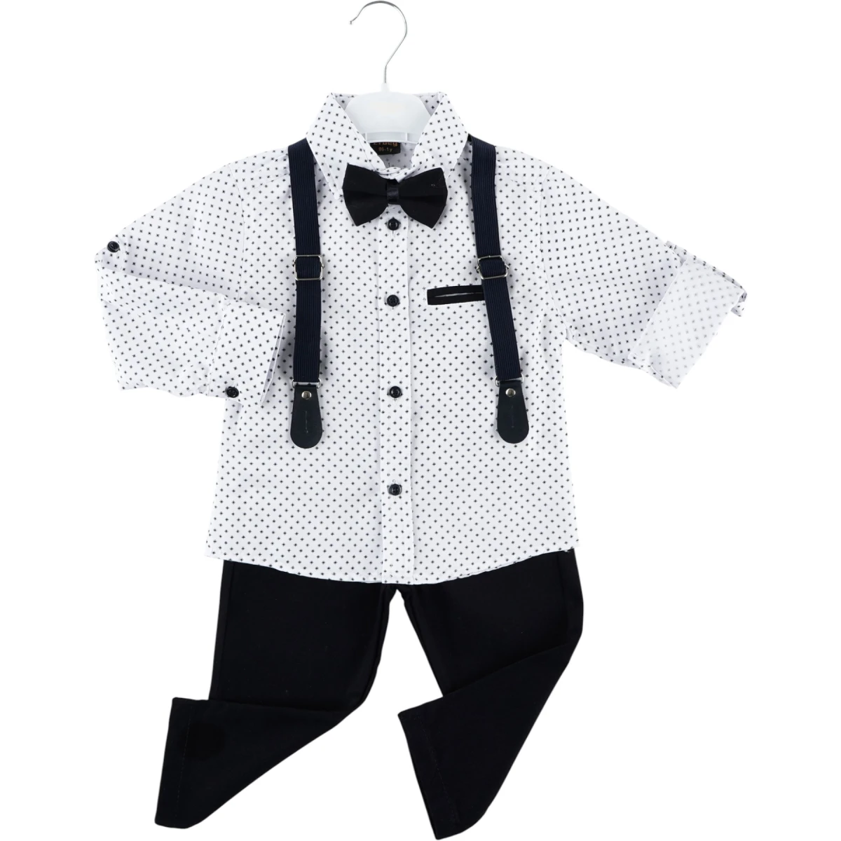 With Overalls 2-Piece Set