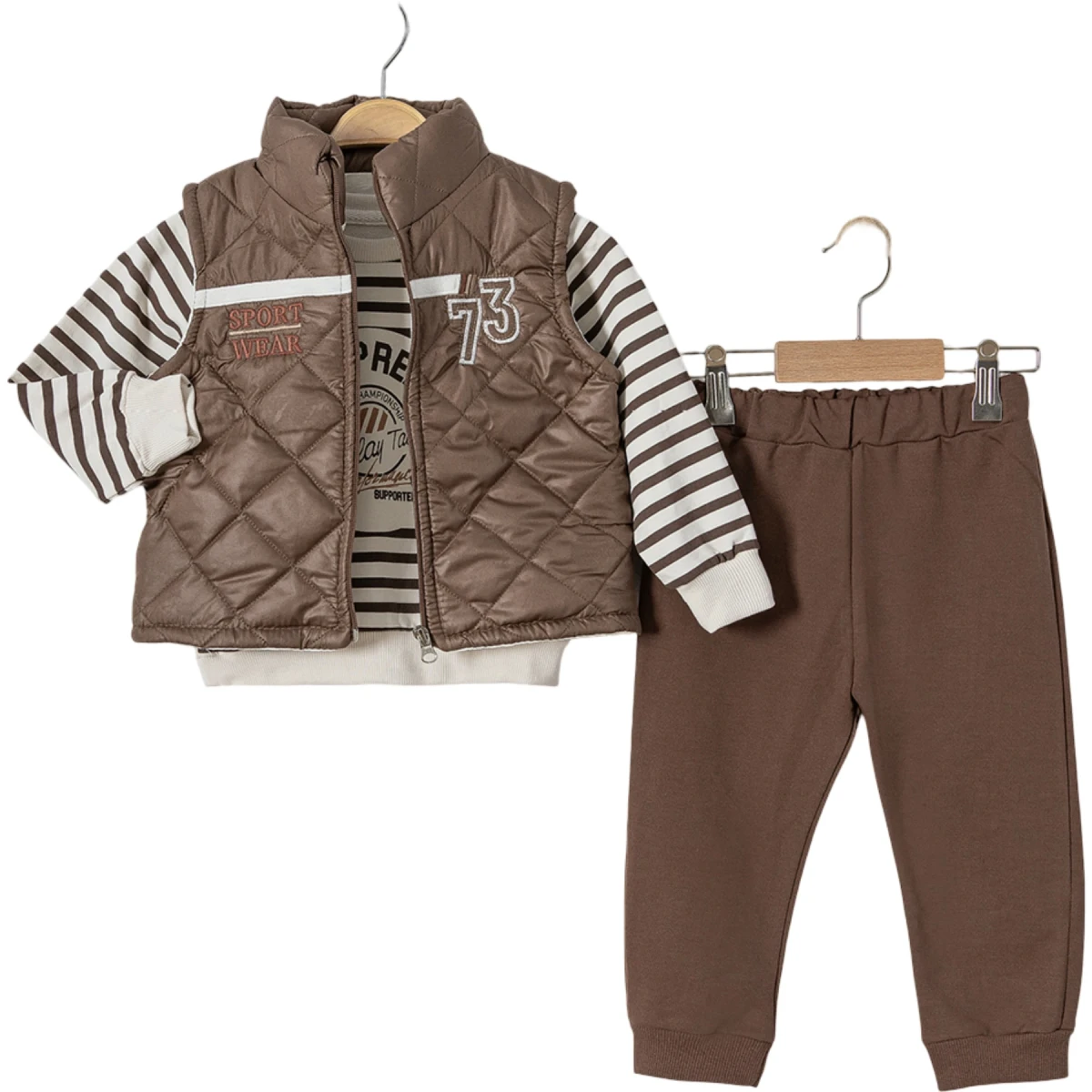 Sportswear Puffer-Vest Set