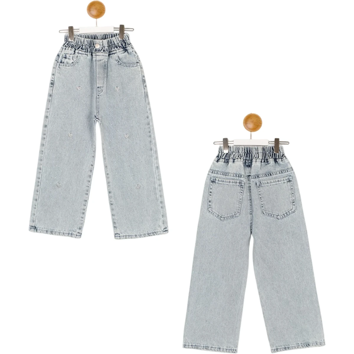 Studded Denim Pants
