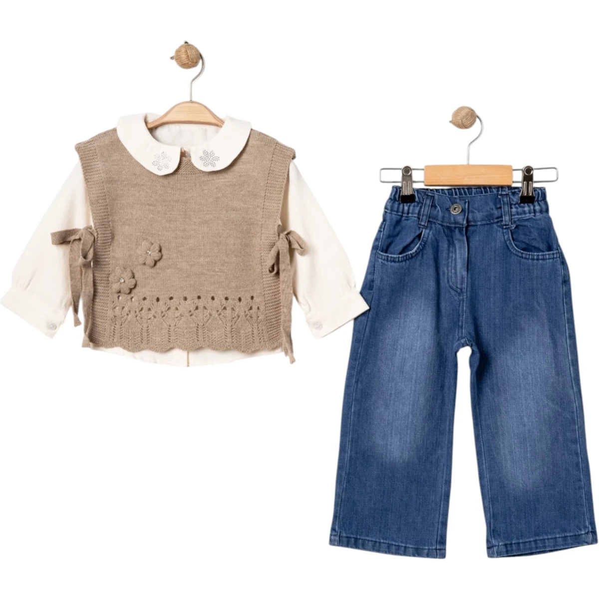 Knit Side Tie Set