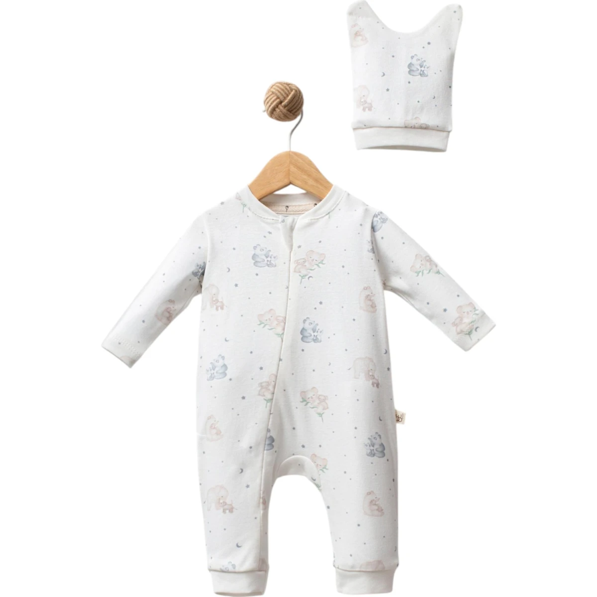 Tropical Unisex Bebek Fermuarlı Tulum